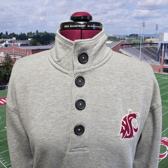 Champion Washington State Cougars WSU Pullover Sweatshirt Womens Size Small - Picture 3 of 16